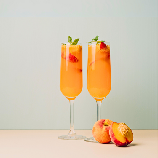 Peach Guava Bellini with a Twist