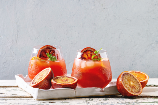 Herbal Mandarin & Sparkling Rosé-mary Mocktail