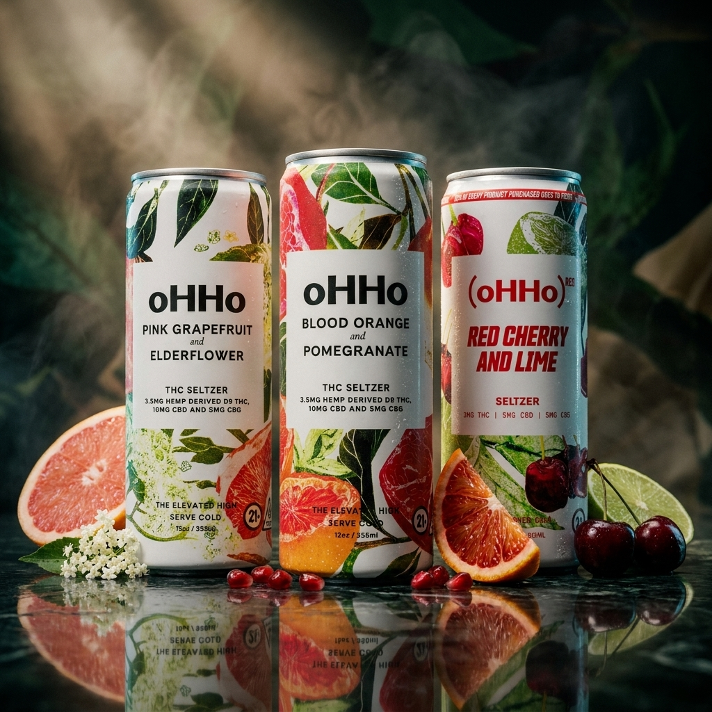 oHHo THC seltzers — full lineup | Elevated Beverages