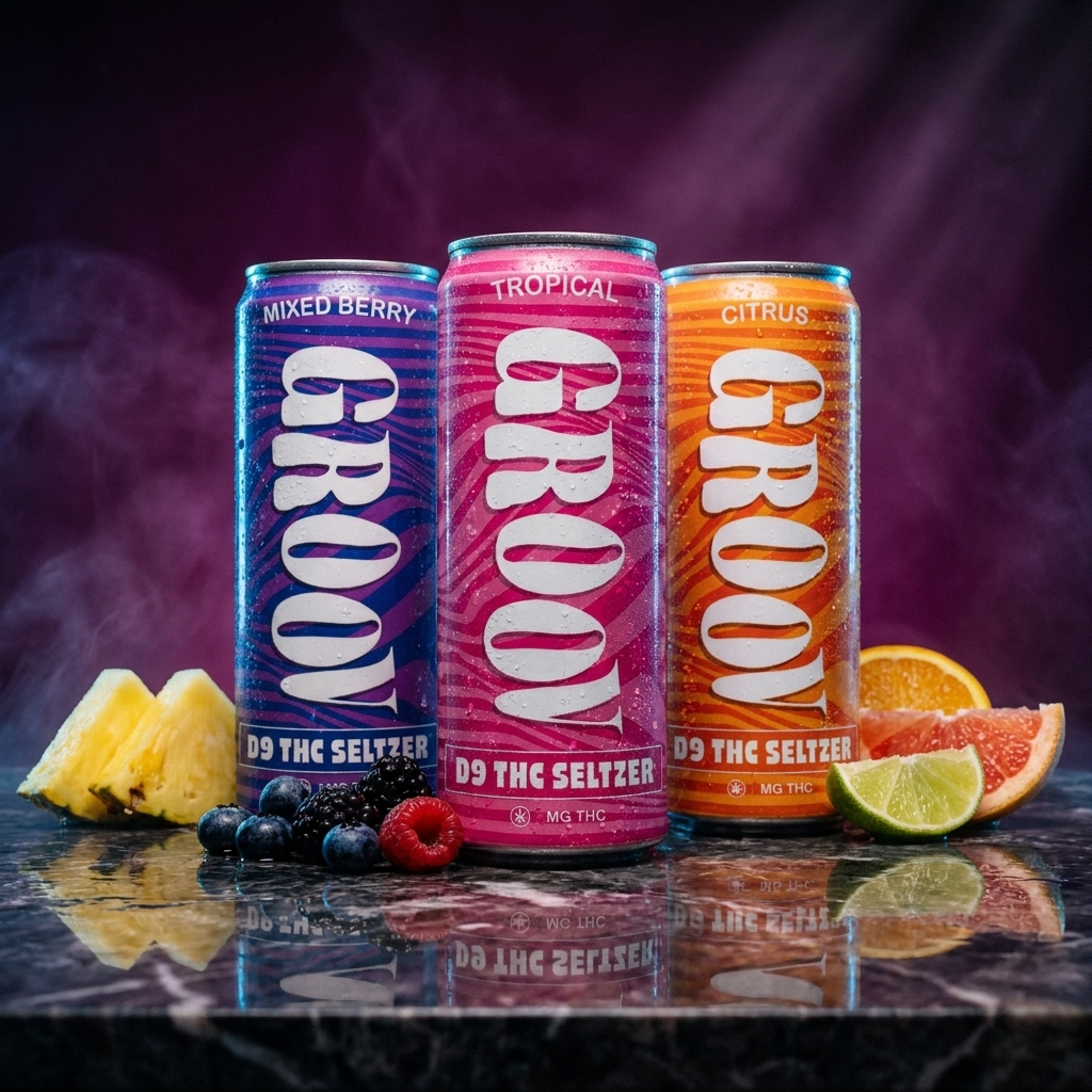 GROOV THC seltzers — full lineup | Elevated Beverages