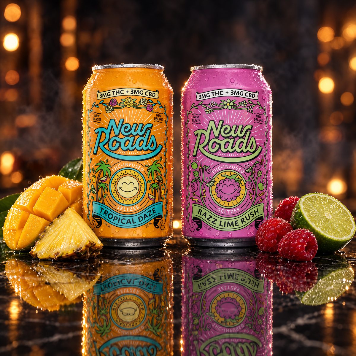 New Roads THC seltzers: full lineup | Elevated Beverages
