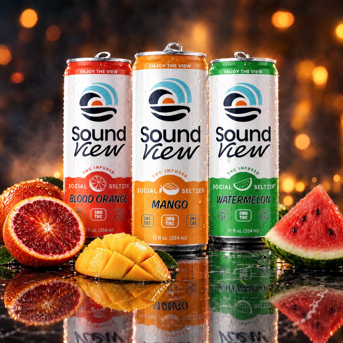 SoundView THC seltzers: full lineup | Elevated Beverages