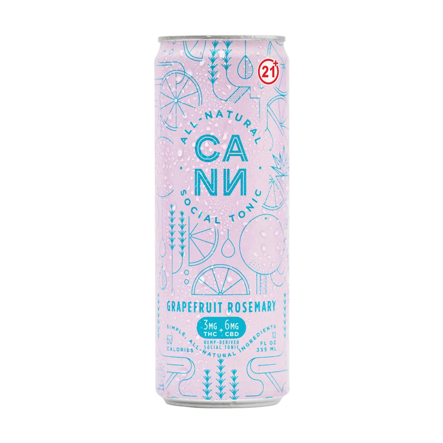 CANN Grapefruit Rosemary 3mg THC | 4-pack