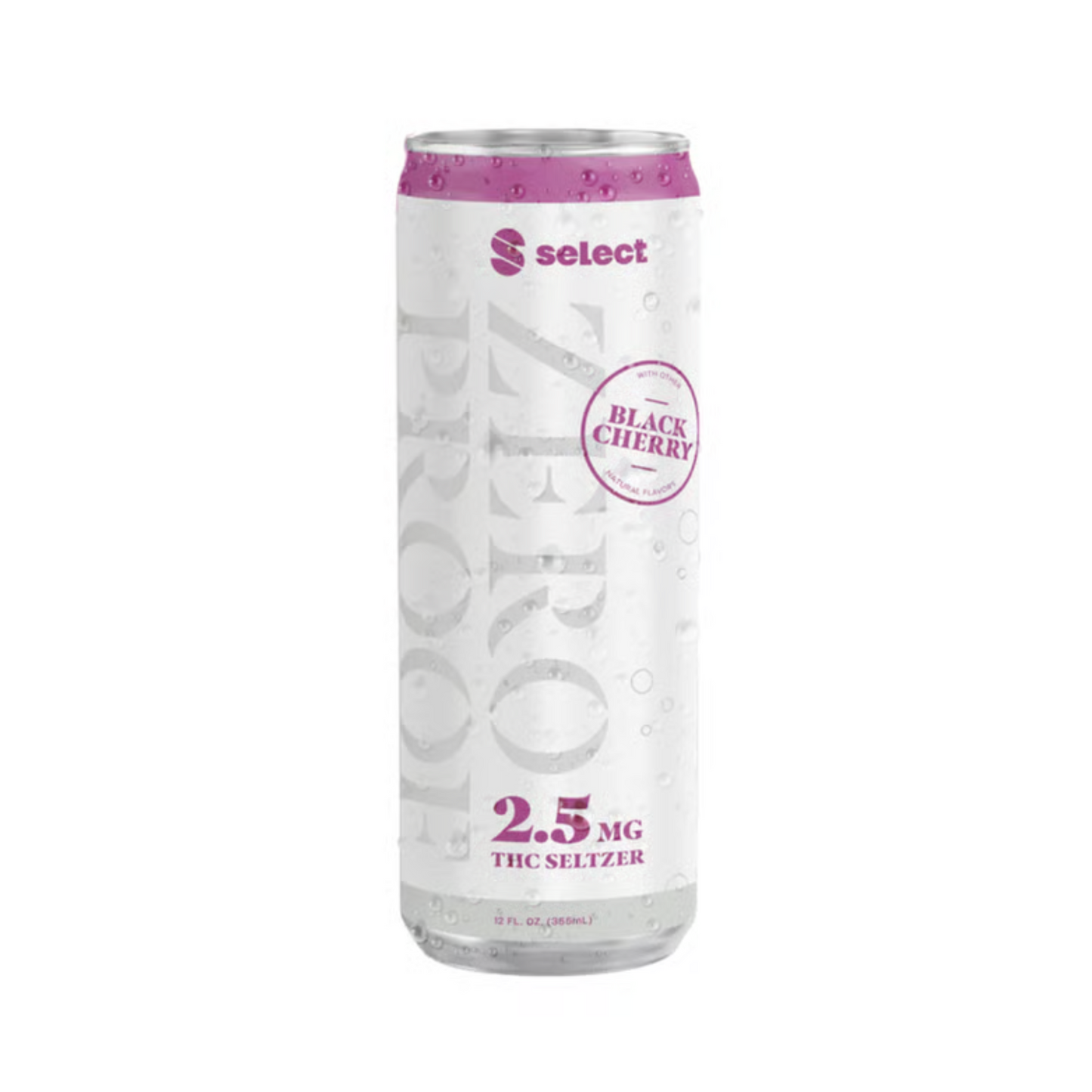 Zero Proof Black Cherry Seltzer 2.5mg THC | 4-pack