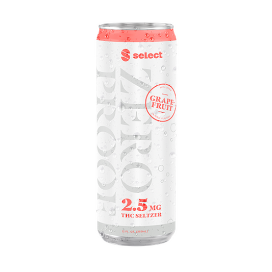 Zero Proof Grapefruit Seltzer 2.5mg THC | 4-pack