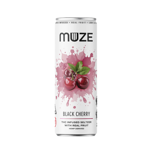Muze Black Cherry Seltzer 3mg THC | 4-pack