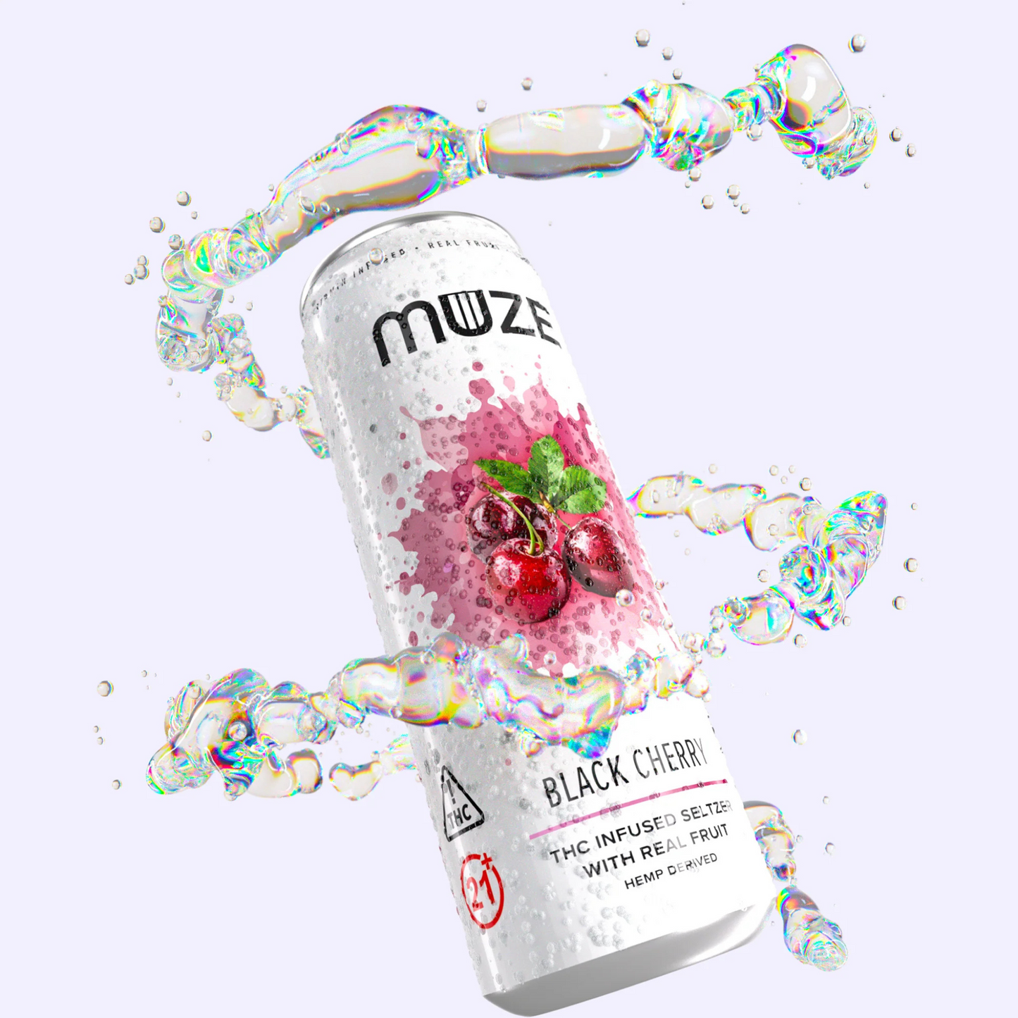 Muze Black Cherry Seltzer 3mg THC | 4-pack