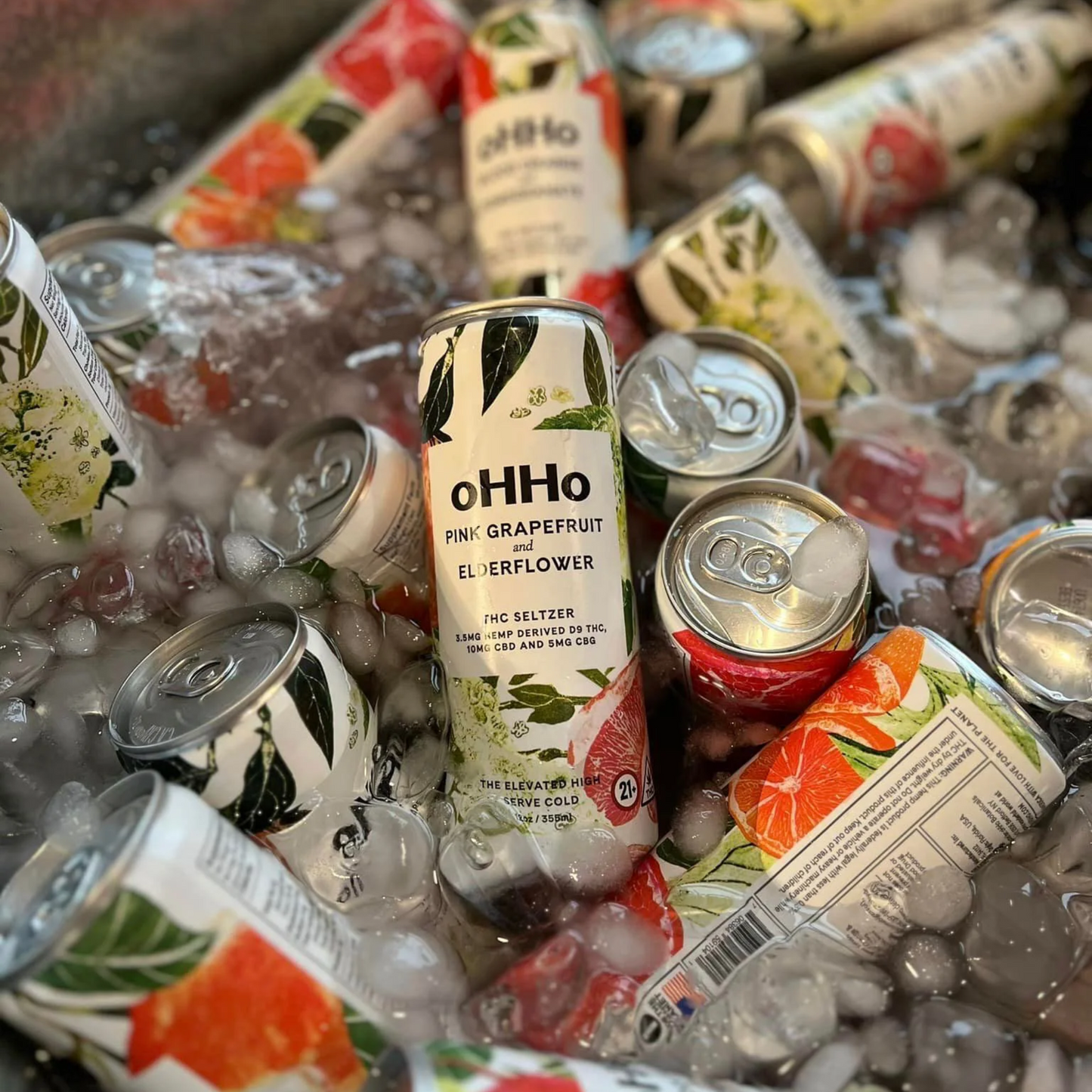 oHHo Pink Grapefruit Elderflower 3mg THC | 4-pack