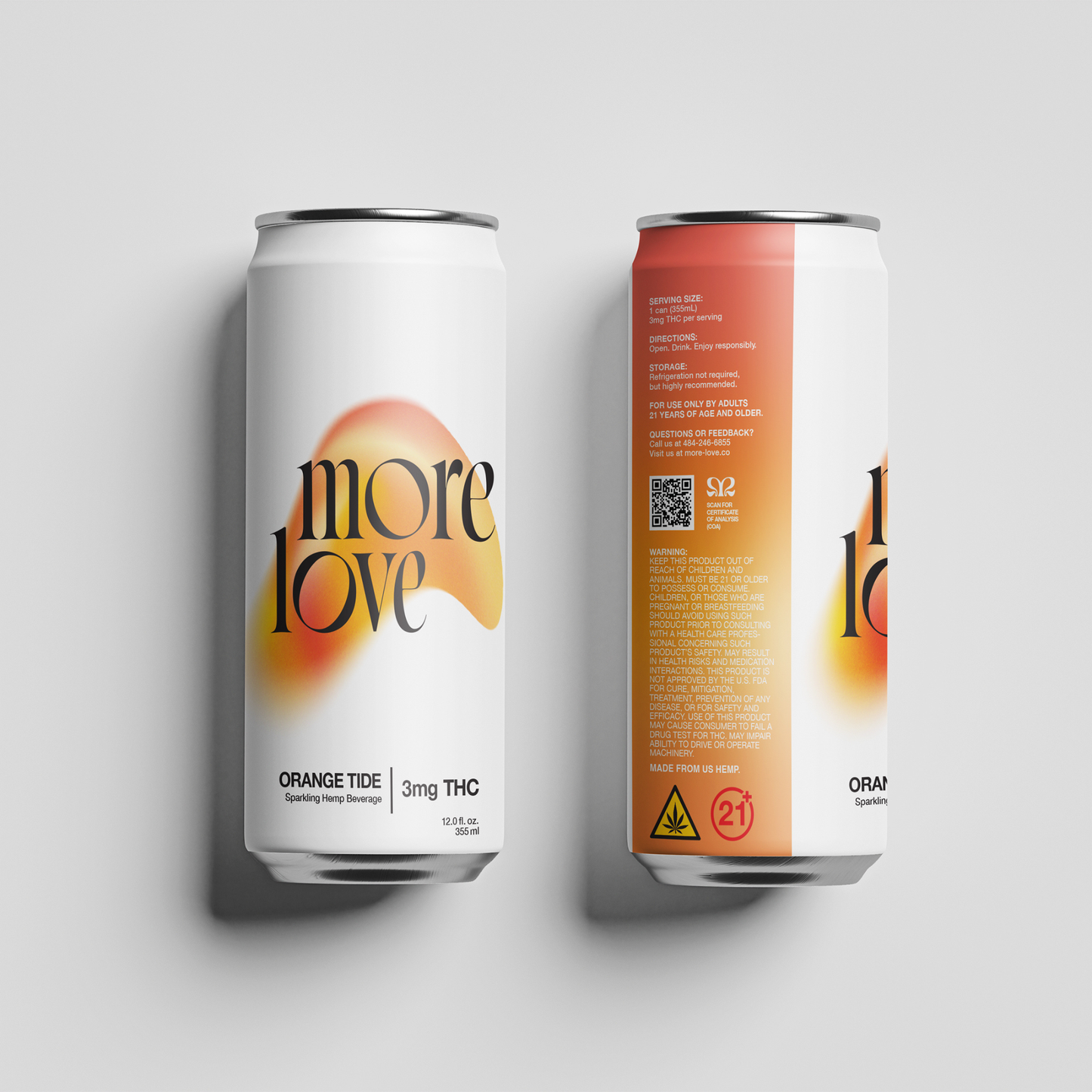 More Love Orange Tide 3mg THC | 4 Pack