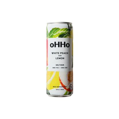 oHHo White Peach and Lemon 3mg THC can