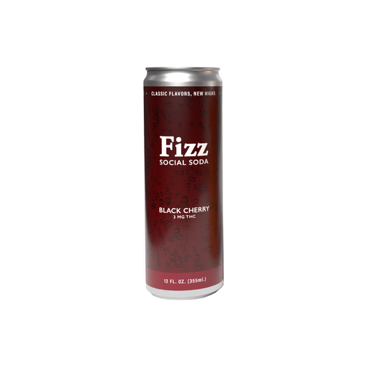 Fizz Black Cherry 3mg THC can