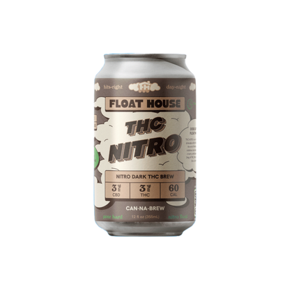 Float House Nitro Stout 3mg THC can