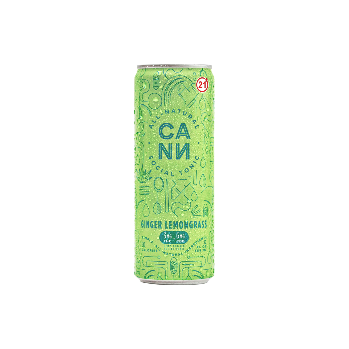 CANN Ginger Lemongrass 3mg THC can