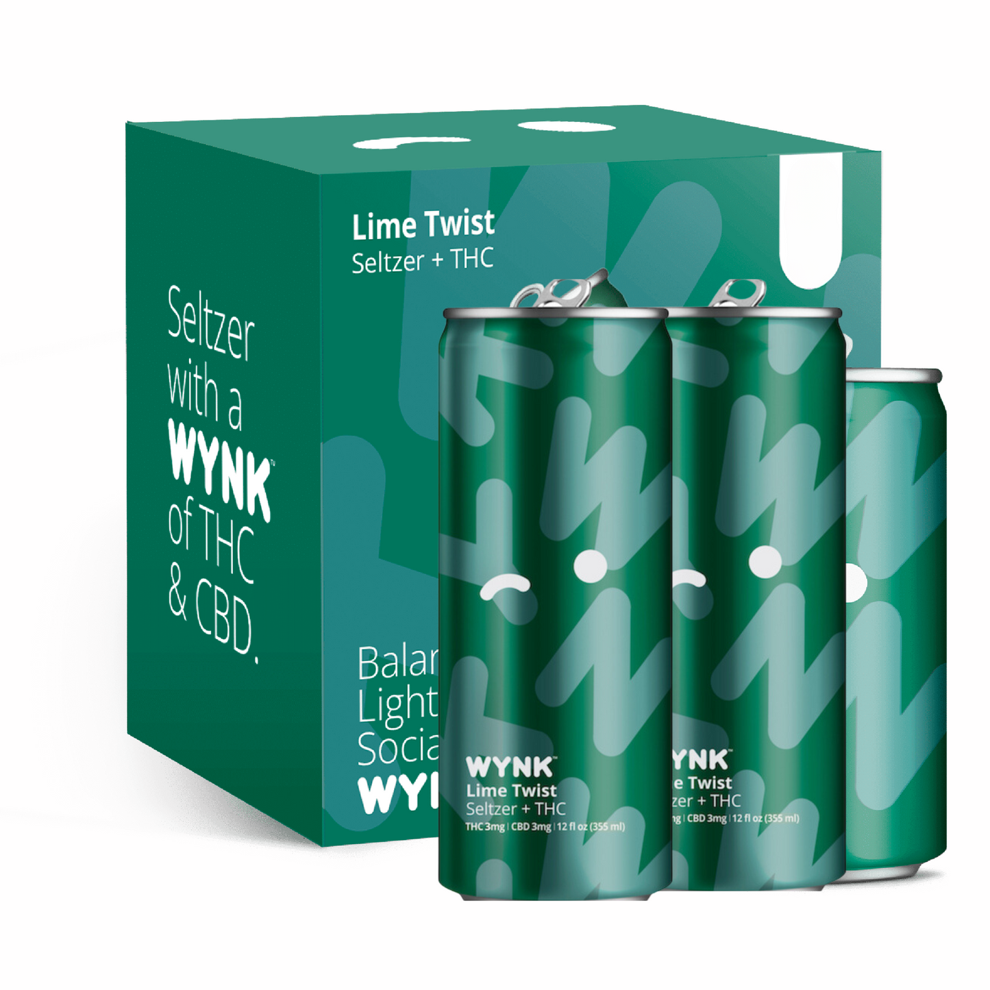 WYNK Lime Twist 3mg THC | 4-pack